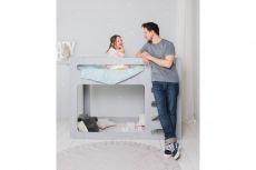 Ліжко двоярусне IndigoWood Cubed gray 190х90см